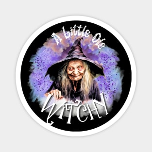 A Little Ole Witchy- Purple Magnet